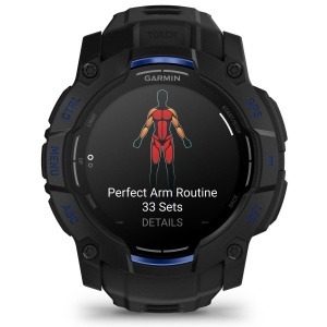 Garmin - Instinct 3 - 45 mm AMOLED - Black with Bolt Blue | Black Band - Img 68