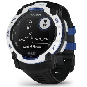 Garmin - Instinct 3 - 45 mm AMOLED - Black with Bolt Blue | Black Band - Img 128