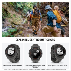 Garmin - Instinct 3 - 45 mm AMOLED - Black with Bolt Blue | Black Band - Img 178