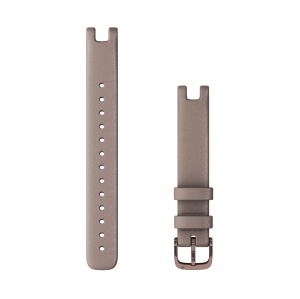 Garmin Lily curea piele italiană 14mm - paloma cu elemente metalice bronz închis - Img 2