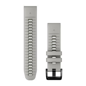 Garmin QuickFit 22 - curea silicon - gri Fog|verde Moss