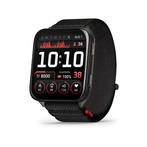 Garmin - Venu X1 - smartwatch cu GPS și AMOLED - Negru cu spate din titan argintiu și curea din nailon ComfortFit neagră - Img 4