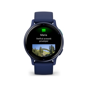 Garmin - Vivoactive 5 smartwatch cu GPS și AMOLED - ramă Metallic Navy din aluminiu - carcasă Navy şi bratara din silicon - Img 8