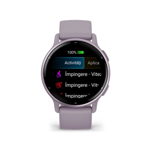 Garmin - Vivoactive 5 smartwatch cu GPS și AMOLED - ramă mov orchid din aluminiu - carcasă mov şi bratara din silicon - Img 5