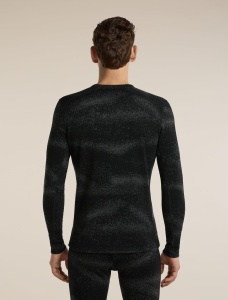 Icebreaker - bluza de corp - 260 Vertex LS Crewe - Black I Obsidian - L - Img 2