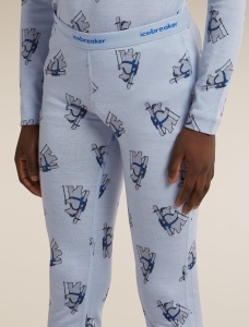 Icebreaker - colanti - 200 Oasis Leggings Bear Tour K - Zinc Blue/Aop - 10 - Img 5