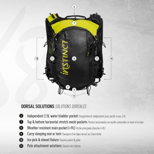 Instinct - Trail vesta alergare X8 18L + 2 recipiente HydraPack 600ml - Img 24