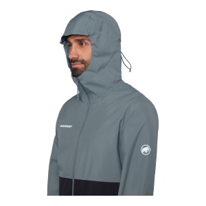 Jacheta Barbati Mammut Linard Light HS Hooded Black-Strata - Img 7