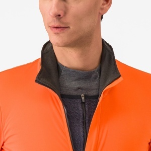 Jachetă ciclism Castelli Alpha 150 - portocaliu/gri | izolație extremă -2°C - Img 3