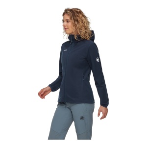 Jacheta Softshell Femei Mammut GRANITE SO Hooded Marine - Img 4
