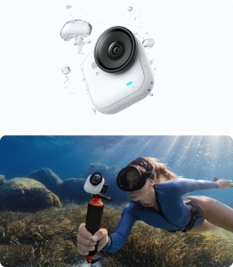 Lentilă acvatică Insta360 GO Ultra - AquaLens filmări subacvatice HD - Img 2