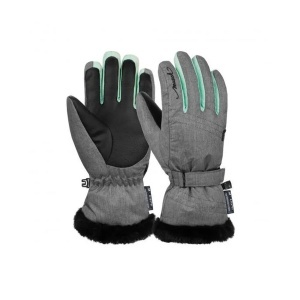 Manusi Schi Copii Reusch Stella R-TEX® XT Grey Melange/Aurora Blue