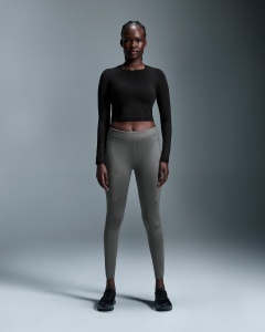 On - bluza - Studio Long-T Crop W - Black - L