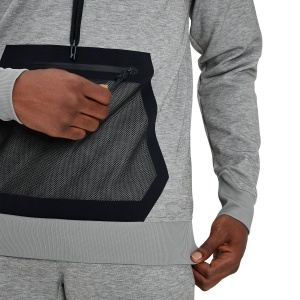 On Cloud - hanorac sport pentru barbati On new Hoodie - gri deschis negru - Img 7