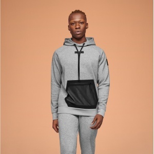 On Cloud - hanorac sport pentru barbati On new Hoodie - gri deschis negru - Img 17