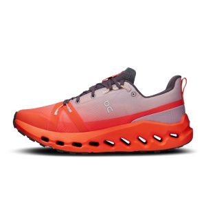 On Cloudsurfer Trail waterproof - pantofi alergare pentru femei - portocaliu flacara mov deschis - Img 2
