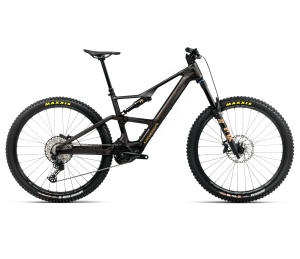 Orbea RISE LT M20 420W (2026) - bicicletă electrică eMTB Trail - Cosmic Carbon View | Golden Sand (Gloss)