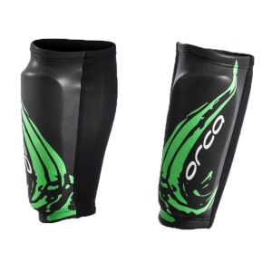 Orca - protectie neopren pentru gamba inot SwimRun Calf Guards - negru verde