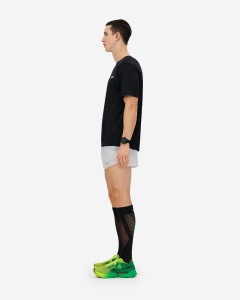 Pantaloni scurți alergare CEP Pro Run Ultralight Loose Fit - gri deschis | ultraușori, ventilație laser - Img 7