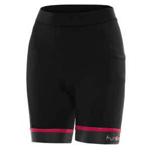 Pantaloni scurti alergare FUNKIER Marsala - Negru/Roz