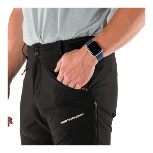 Pantaloni Softshell Barbati Northfinder Hiking Softshell Luperco Black - Img 7