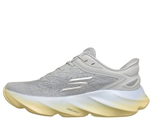 Pantofi alergare Skechers Hands Free Slip-Ins Aero Burst damă - gri deschis albastru - Img 3