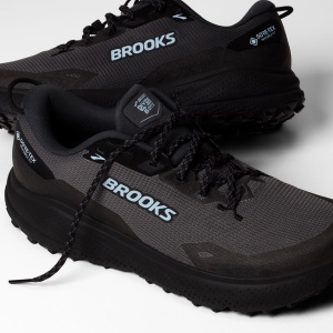 Pantofi alergare trail Brooks Divide 6 GTX bărbați - negru cu bleu - Img 5