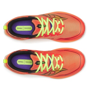 Pantofi alergare trail Saucony Peregrine 16 - portocaliu Fire | grip Vibram - Img 5