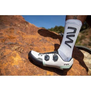 Pantofi ciclism MTB XC Northwave Extreme XT - gri/verde salvie | talpă carbon - Img 16