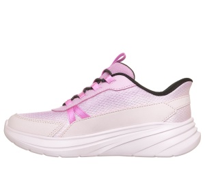 Pantofi sport Skechers Hands Free Slip-Ins Wave 92 Sparkle Sprint copii - roz deschis multicolor - Img 3