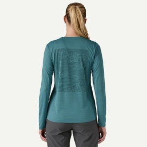 Patagonia - bluza - W Capilene Cool Daily Graphic - Albastru - Img 3