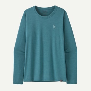 Patagonia - bluza - W Capilene Cool Daily Graphic Waters - Albastru - Img 5