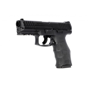 Pistol paintball cu bile de cauciuc/creta/vopsea Umarex T4E Heckler & Koch SFP9 – Negru, Cal. .43, 5 jouli