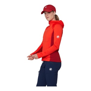 Polar Femei Mammut Taiss ML Hooded Mammut Red-Dark Mammut Red - Img 4