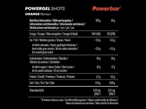 Powerbar - jeleuri - PowerGel Shots - orange - 60g - Img 2