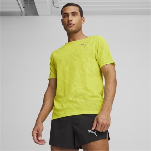Puma - tricou tehnic barbati Run Ultraspun - verde electric Lime fluo - Img 3