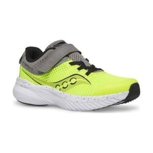 Saucony - pantofi alergare pentru copii - Kinvara 14 A/C - citron | grey - Img 2