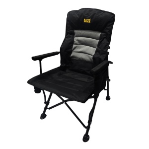 Scaun de camping pliabil CampTalk, portabil, cu husă de transport, greutate redusă 6.3 kg, suport de pahar și buzunar de depozitare integrate, 61 x 70 x 105 cm