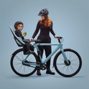 Scaun pentru copii, cu montare pe bicicleta in spate - Thule Yepp 2 Maxi Frame mounted, Agave - Img 6