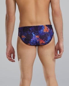 Slip înot bărbați TYR Durafast Elite Brief - mov/portocaliu | rezistent clor 300h+ - Img 2