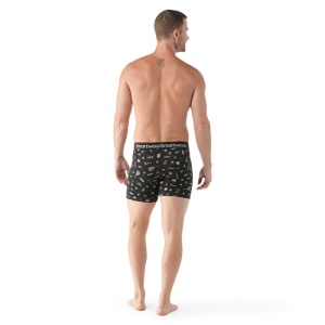 Smartwool - boxer merino - Merino Print Boxer Brief Boxed - Negru - Img 2