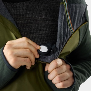 Smartwool - hanorac - Smartloft 1/2 Zip Hoodie - Black/Honey Gold - L - Img 3