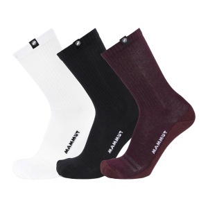 Sosete Mammut Socks Everyday Crew 3 Pack White-Vin-Black