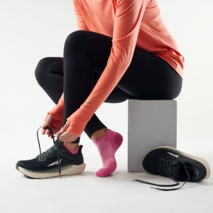 Șosete Merino alergare Smartwool Run - roz Garden Pink | Low Ankle | Zero Cushion - Img 2