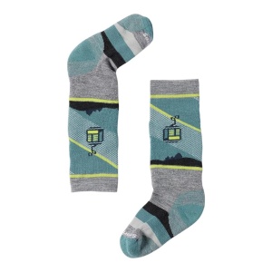 Sosete Schi Copii Smartwool Wintersport Gondola Games Over The Calf Light Gray