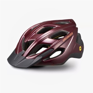 Specialized casca ciclism - Chamonix MIPS - rosu inchis maro lucios - Img 2