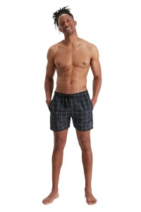 Speedo - short inot barbati - Check Leisure 16" - Negru I Gri - Img 2