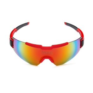 Spiuk - ochelari soare sport Profit, 2 lentile de schimb transparent si rosu oglinda - rama rosie - Img 2