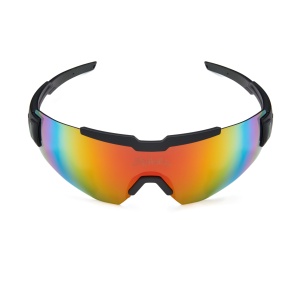 Spiuk - ochelari soare sport Profit, 2 lentile de schimb transparent si rosu oglinda - rama neagra - Img 2