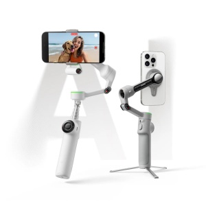 Stabilizator smartphone Insta360 Flow 2 Pro AI Tracker Bundle - alb Arctic White - Img 8